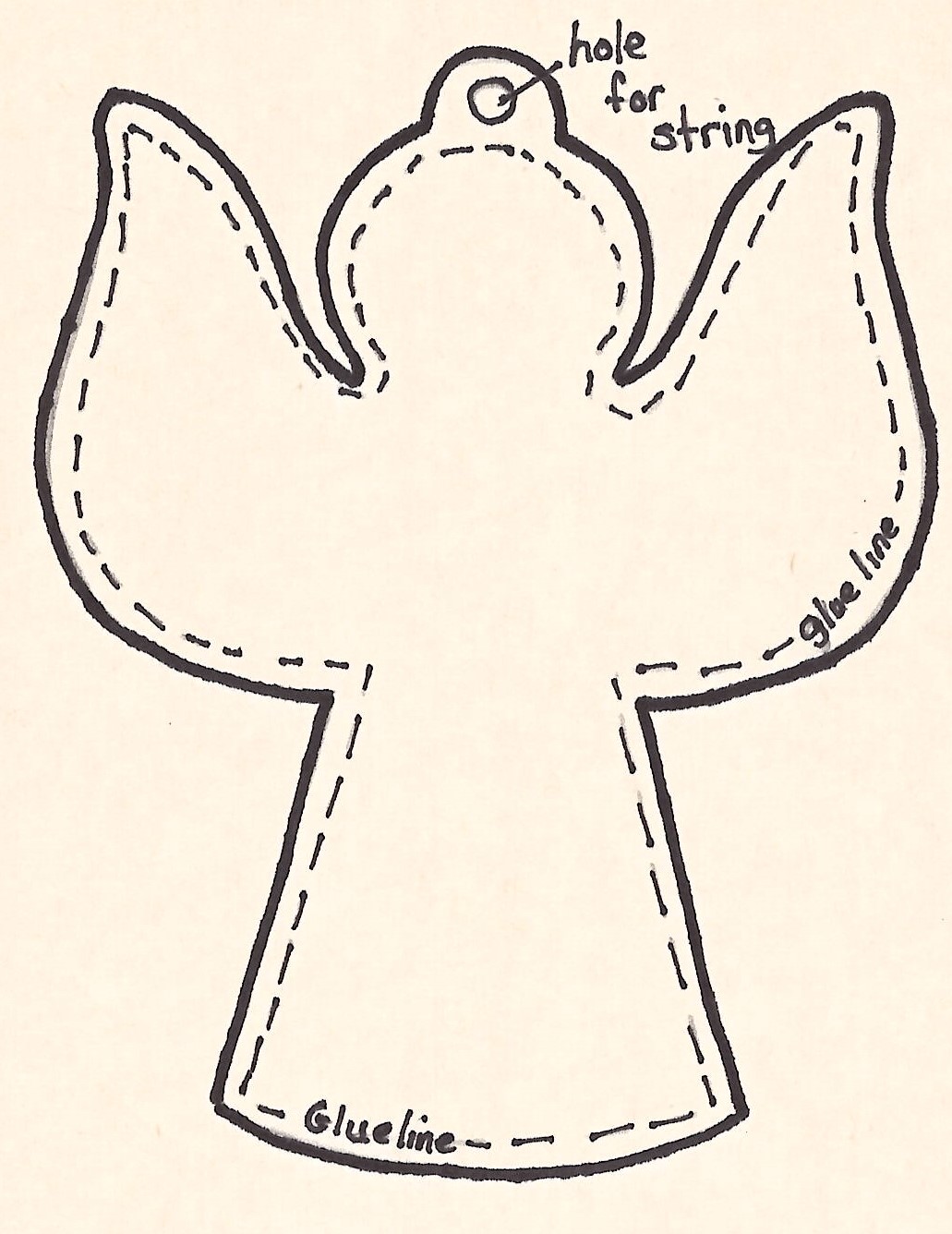 Glitter Angel Ornament