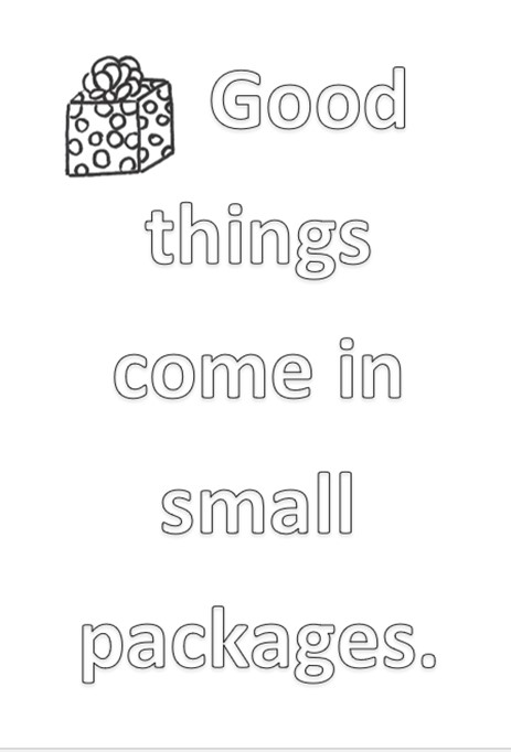 Card to Color - Small Packages