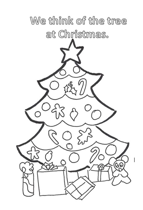 Card to Color - Tree